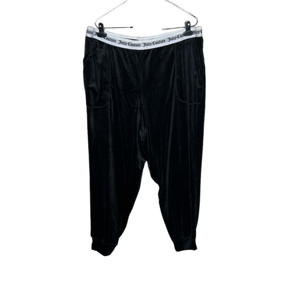 Juicy Couture Velour Black Pajama Loungewear Sleepwear - Picture 6 of 12